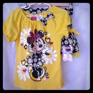 Girls size 5T 2 PC. Disney skirt with matching top